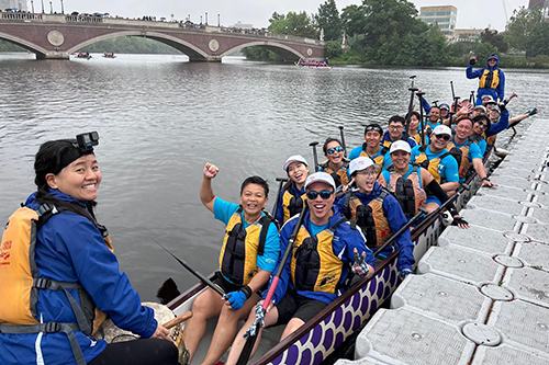  The HKETONY DragonRiders takes part in the 45th Boston Hong Kong Dragon Boat Festival. 